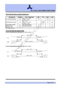 AS6C6264-55PIN Datasheet Page 7