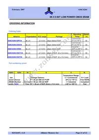 AS6C6264-55PIN Datasheet Page 11