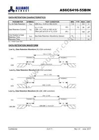 AS6C6416-55BINTR Datasheet Page 9