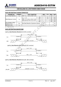 AS6C6416-55TINTR Datasheet Page 10