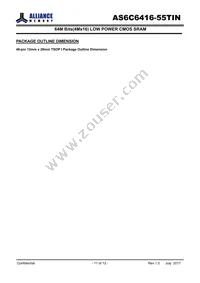 AS6C6416-55TINTR Datasheet Page 11