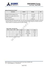 AS6C8008A-45BIN Datasheet Page 5