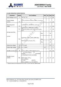 AS6C8008A-45BIN Datasheet Page 7