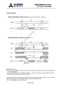 AS6C8008A-45BIN Datasheet Page 9