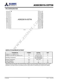 AS6C8016-55TIN Datasheet Page 3