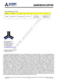 AS6C8016-55TIN Datasheet Page 11
