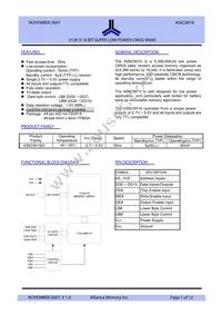 AS6C8016-55ZINTR Datasheet Cover