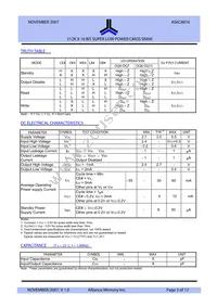 AS6C8016-55ZINTR Datasheet Page 3