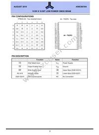 AS6C8016A-55ZIN Datasheet Page 2