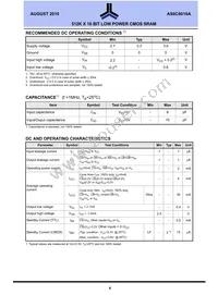 AS6C8016A-55ZIN Datasheet Page 4