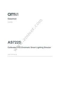AS7225-BLGM Datasheet Cover