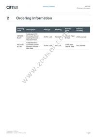 AS7225-BLGM Datasheet Page 6