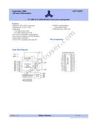 AS7C1025C-15JINTR Datasheet Cover