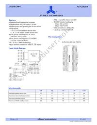 AS7C1026B-20JCN Datasheet Cover