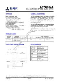 AS7C164A-15PIN Datasheet Page 2