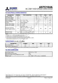 AS7C164A-15PIN Datasheet Page 4