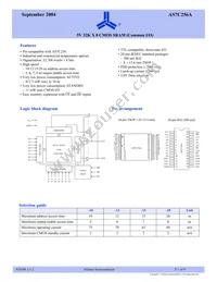 AS7C256A-20TIN Datasheet Cover