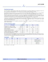 AS7C31025B-20TJCN Datasheet Page 2