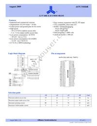 AS7C31026B-20JCN Datasheet Page 2