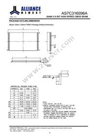 AS7C316096A-10TIN Datasheet Page 9