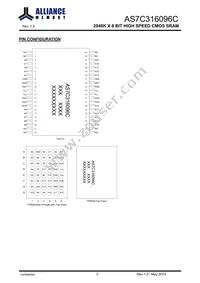 AS7C316096C-10TIN Datasheet Page 4
