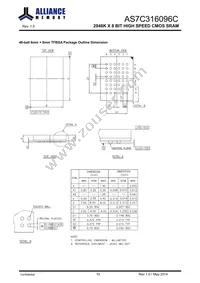 AS7C316096C-10TIN Datasheet Page 11