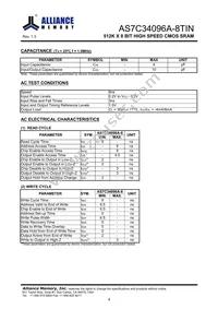 AS7C34096A-8TINTR Datasheet Page 5