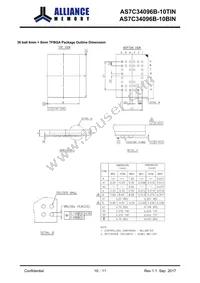 AS7C34096B-10BINTR Datasheet Page 10