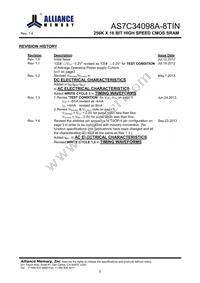 AS7C34098A-8TINTR Datasheet Cover