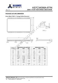 AS7C34098A-8TINTR Datasheet Page 12