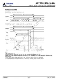 AS7C351232-10BIN Datasheet Page 7