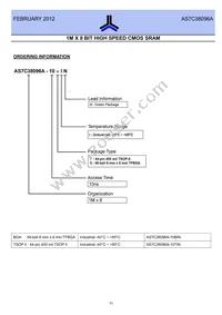 AS7C38096A-10BIN Datasheet Page 11