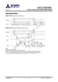 AS7C38096B-10BIN Datasheet Page 7