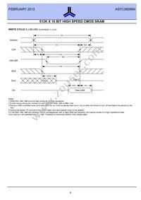 AS7C38098A-10BINTR Datasheet Page 8