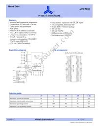 AS7C513B-15JCN Datasheet Cover