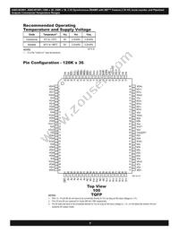 AS8C403601-QC166N Datasheet Page 5