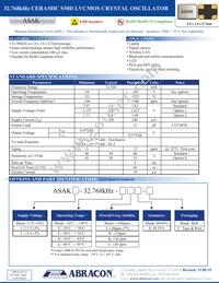 ASAK2-32.768KHZ-LR-T Datasheet Cover