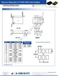 ASFLMX-25.000MHZ-5ABH Datasheet Page 2