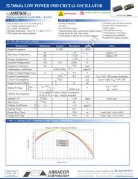 ASH7KW-32.768KHZ-L-T Datasheet Cover