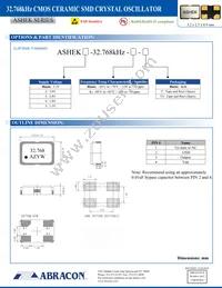 ASHEK4-32.768KHZ-T Datasheet Page 2