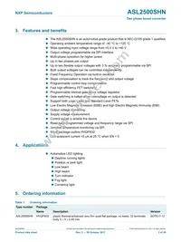 ASL2500SHNY Datasheet Page 2