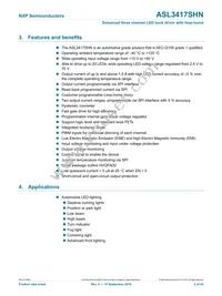 ASL3417SHNY Datasheet Page 2