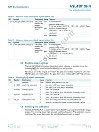 ASL4501SHNY Datasheet Page 17