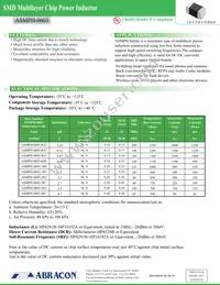 ASMPH-0603-R22M-T Datasheet Cover