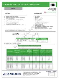 ASMPL-0805-R47N-T Datasheet Cover