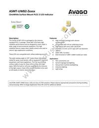 ASMT-UWB2-ZX3J2 Datasheet Cover