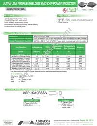 ASPI-0310FSSA-220M-T4 Datasheet Cover