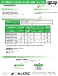 ASPI-0315FSSA-470M-T3 Datasheet Cover