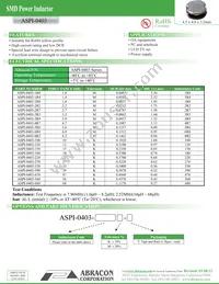 ASPI-0403-680K-T Datasheet Cover