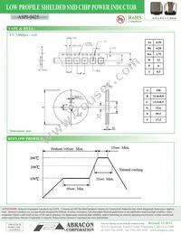 ASPI-0425-1R0N-T3 (3K/REEL) Datasheet Page 3